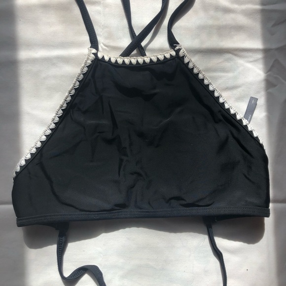 Aerie Black Halter Bikini Top - Picture 1 of 3